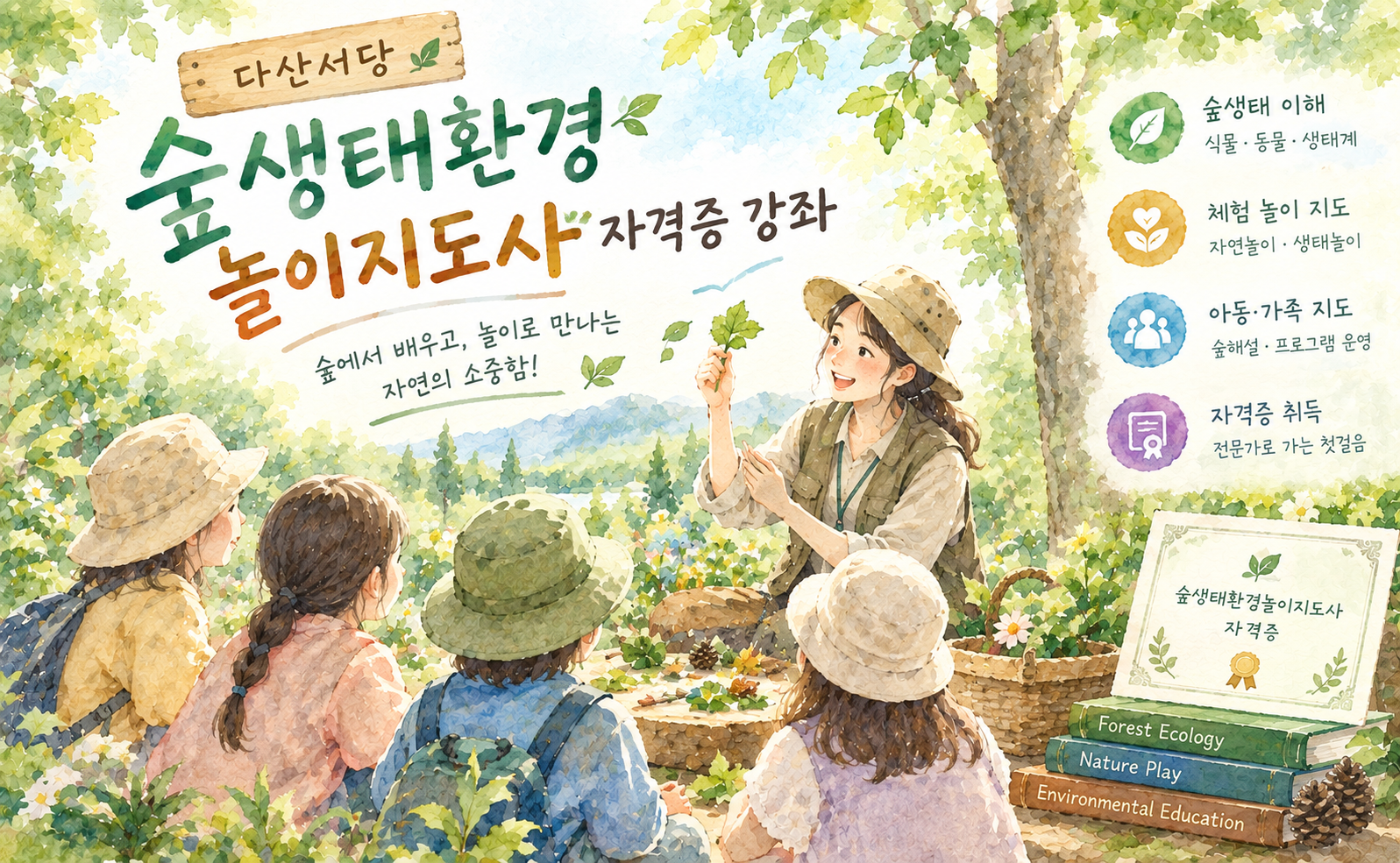 (단기)숲생태환경놀이지도사초급(자격증)